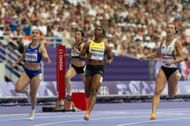 Shelly-Ann Fraser-Pryce at the Athletics - Olympic Games Paris 2024: Day 7 - Source: Getty